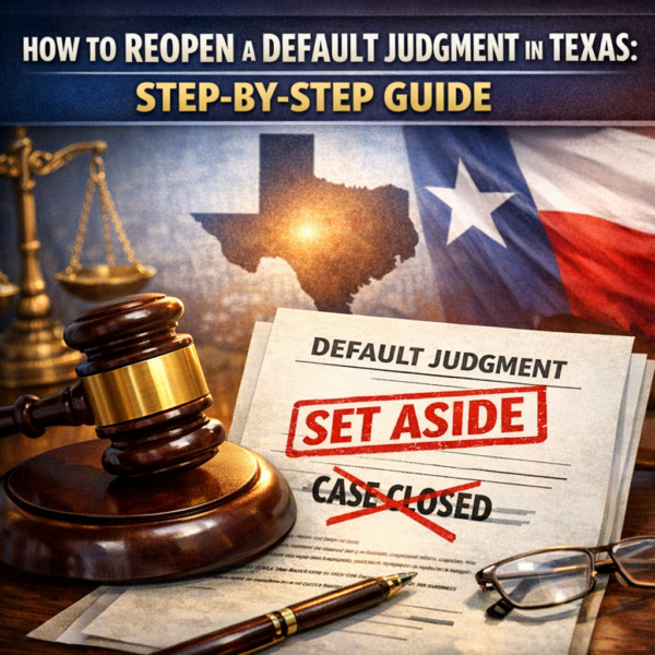 How to Reopen a Default Judgment in Texas: Step-by-Step Guide